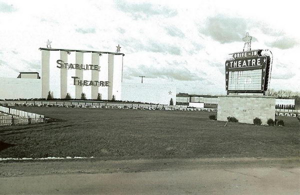 Starlite Drive-In Theatre - Old Photo